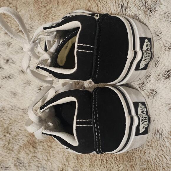 Vans Kids Old Skool Logo Print Black & White 12  NWOT - Picture 3 of 7